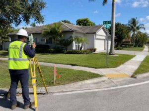 Boundary survey in Fort Lauderdale Florida helping buyers evaluate corner lots before purchase.